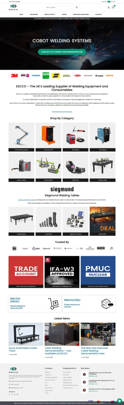 ESCCO homepage